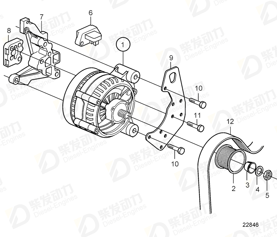 VOLVO Screw 963257 Drawing